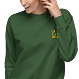 ANCHOR & CREW x GUSTATORY Coffee Over Bills Cotton Blend Embroidered Sweatshirt
