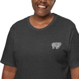 Think Ocean Elephant Aspirations Cotton Embroidered T-Shirt