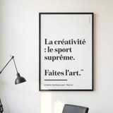 ANCHOR & CREW Make Art Creative Standard Matte Print