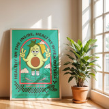 ANCHOR & CREW Ripe Avocado Dial-A-Local Matte Art Print