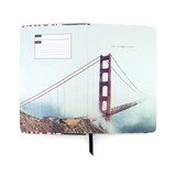 Anchor & Crew Red San Francisco Medium Hardcover Notebook Inside Cover