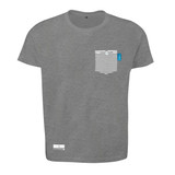 Anchor & Crew Athletic Grey Marker Print Organic Cotton T-Shirt (Mens)