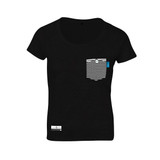 Anchor & Crew Noir Black Marker Print Organic Cotton T-Shirt (Womens)