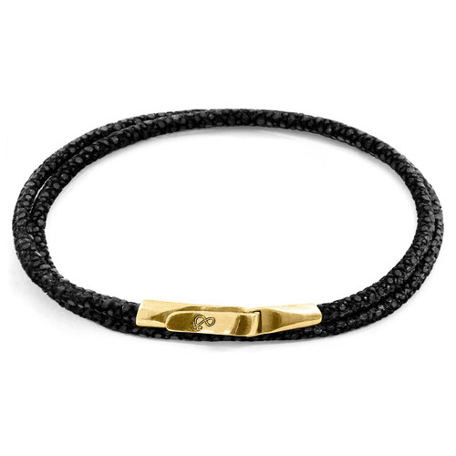 LUXE 9ct Gold & Leather Bracelets | ANCHOR & CREW ®