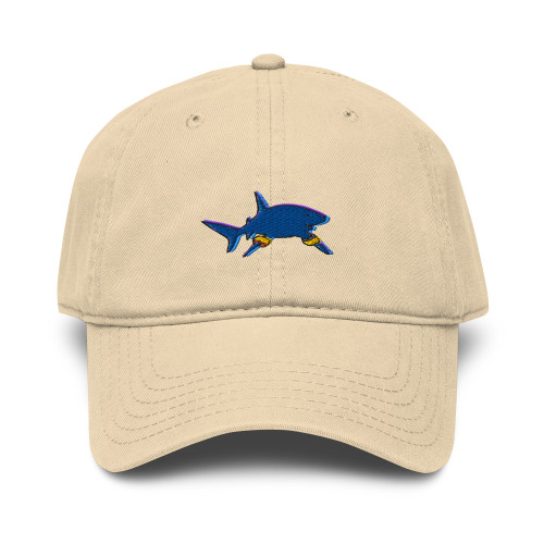 ANCHOR & CREW Shark Gone Swimming In The Wild Organic Cotton Embroidered Baseball Cap