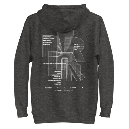 ANCHOR & CREW x GUSTATORY Berlin Coffee Scene Cotton Blend Embroidered Hoodie
