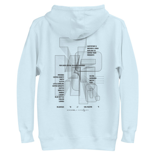ANCHOR & CREW x GUSTATORY Tokyo Coffee Scene Cotton Blend Embroidered Hoodie