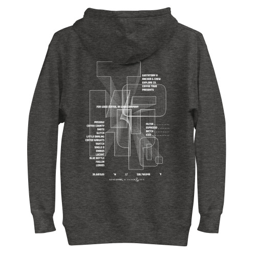 ANCHOR & CREW x GUSTATORY Tokyo Coffee Scene Cotton Blend Embroidered Hoodie