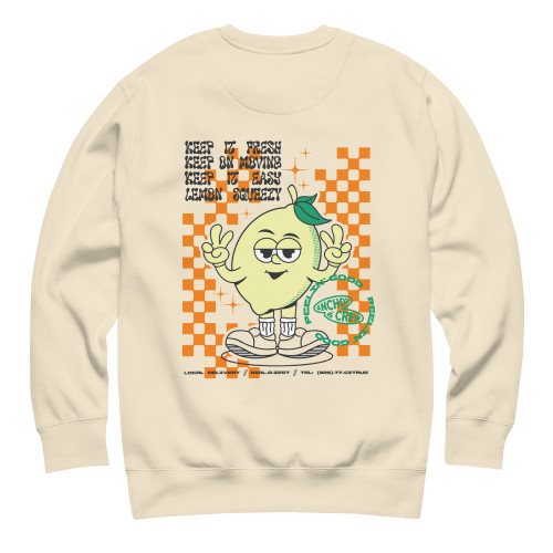 ANCHOR & CREW Lemon Fresh Dial-A-Local Organic Cotton Sweatshirt