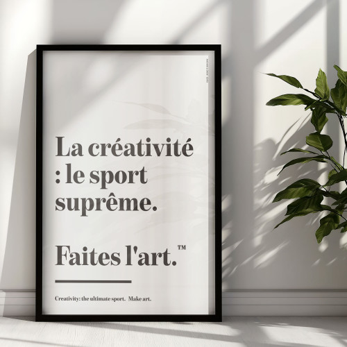 ANCHOR & CREW Make Art Creative Standard Matte Print