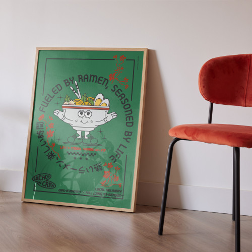 ANCHOR & CREW Ramen House Dial-A-Local Matte Art Print