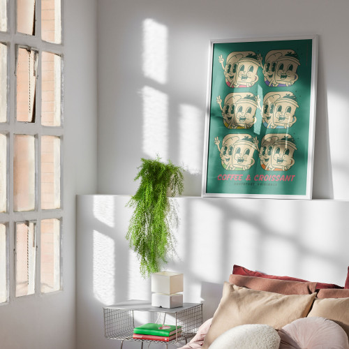 ANCHOR & CREW x GUSTATORY Originals Coffee & Croissant Matte Art Print