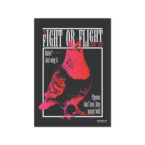 ANCHOR & CREW 08 Fight Or Flight Club EDITIONS Matte Art Print