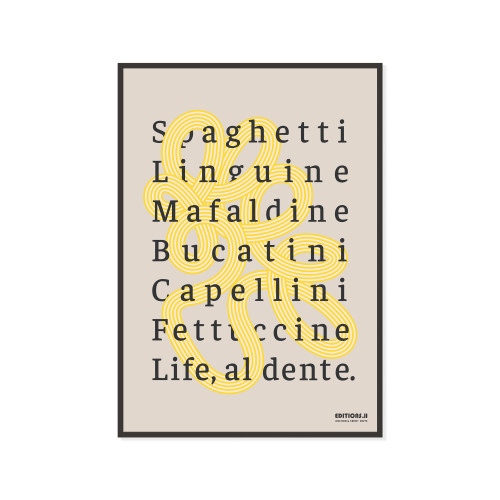 ANCHOR & CREW 11 Life, Al Dente EDITIONS Matte Art Print