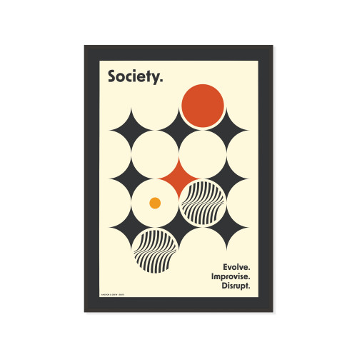 ANCHOR & CREW Society Improvisation Formhaus Matte Art Print