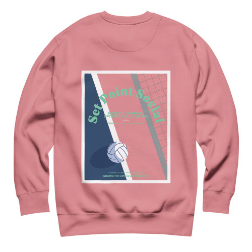 ANCHOR & CREW Set Point Social Volleyball Club League Organic Cotton Sweatshirt 