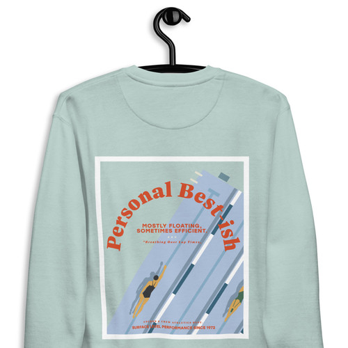 ANCHOR & CREW Personal Best-ish Swimming Club League Organic Cotton Sweatshirt