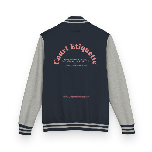 ANCHOR & CREW Court Etiquette Tennis Club League Cotton Varsity Letterman Jacket