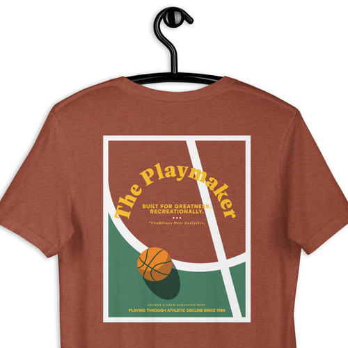 ANCHOR & CREW The Playmaker Basketball Club League Organic Cotton T-Shirt