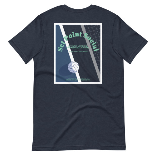 ANCHOR & CREW Set Point Social Volleyball Club League Organic Cotton T-Shirt