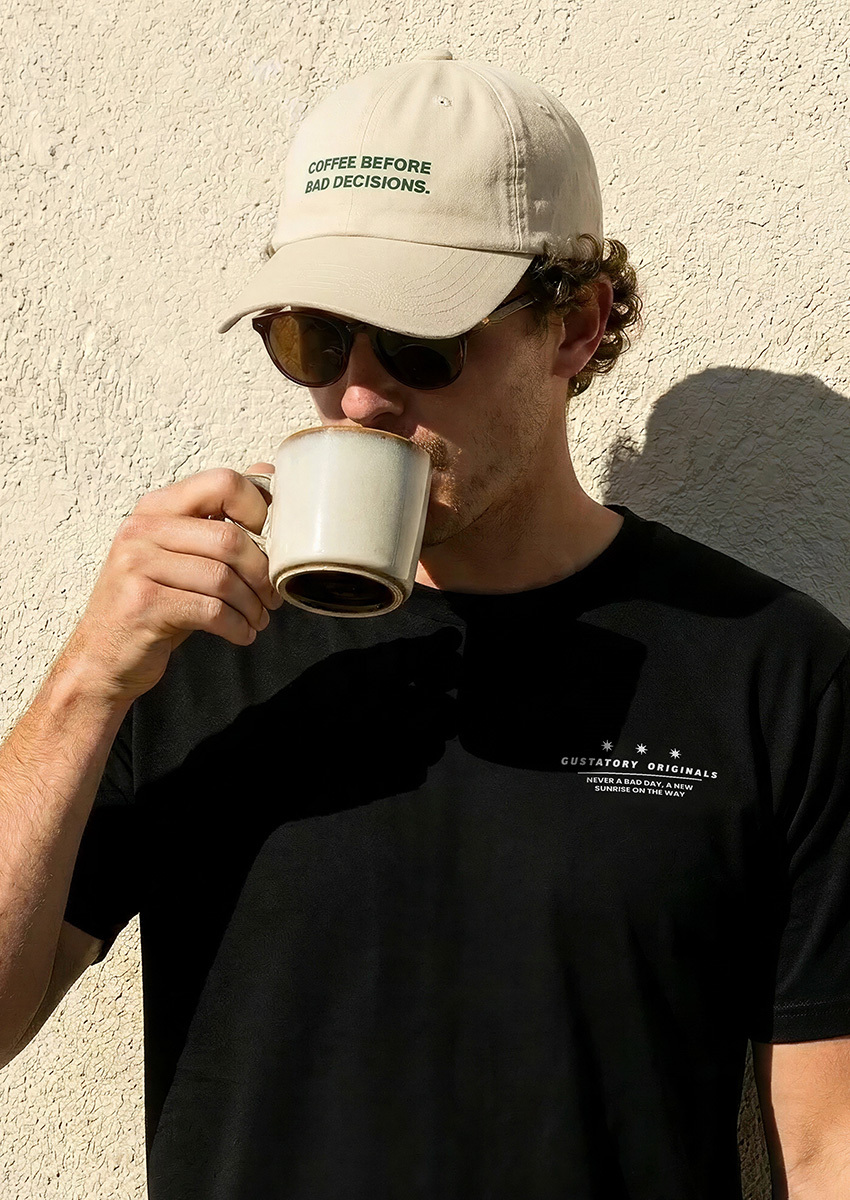 GUSTATORY Coffee Baseball Caps And T-Shirts