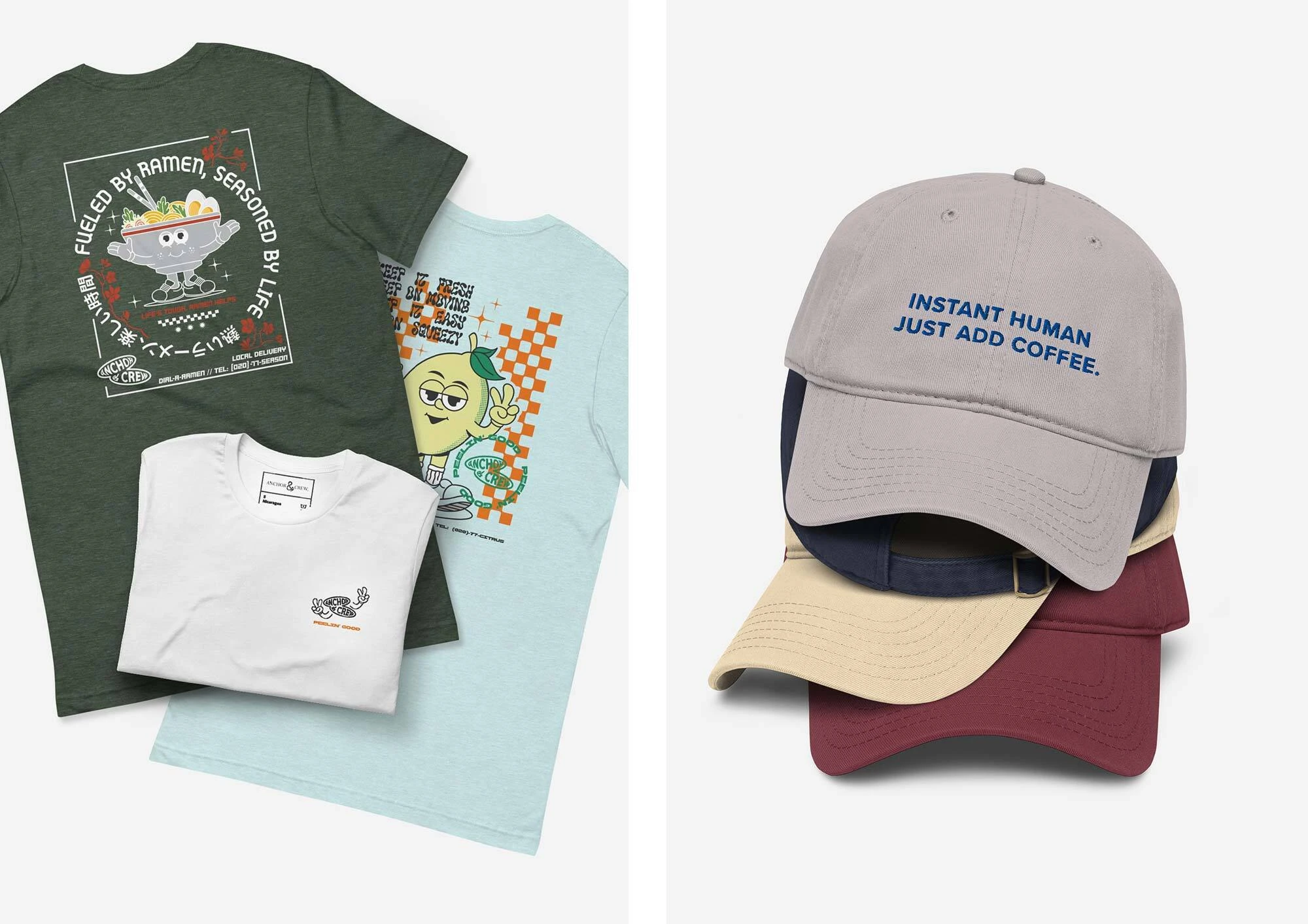 Mens Womens All-Season Essential Tshirts Basics And Coffee Baseball Caps