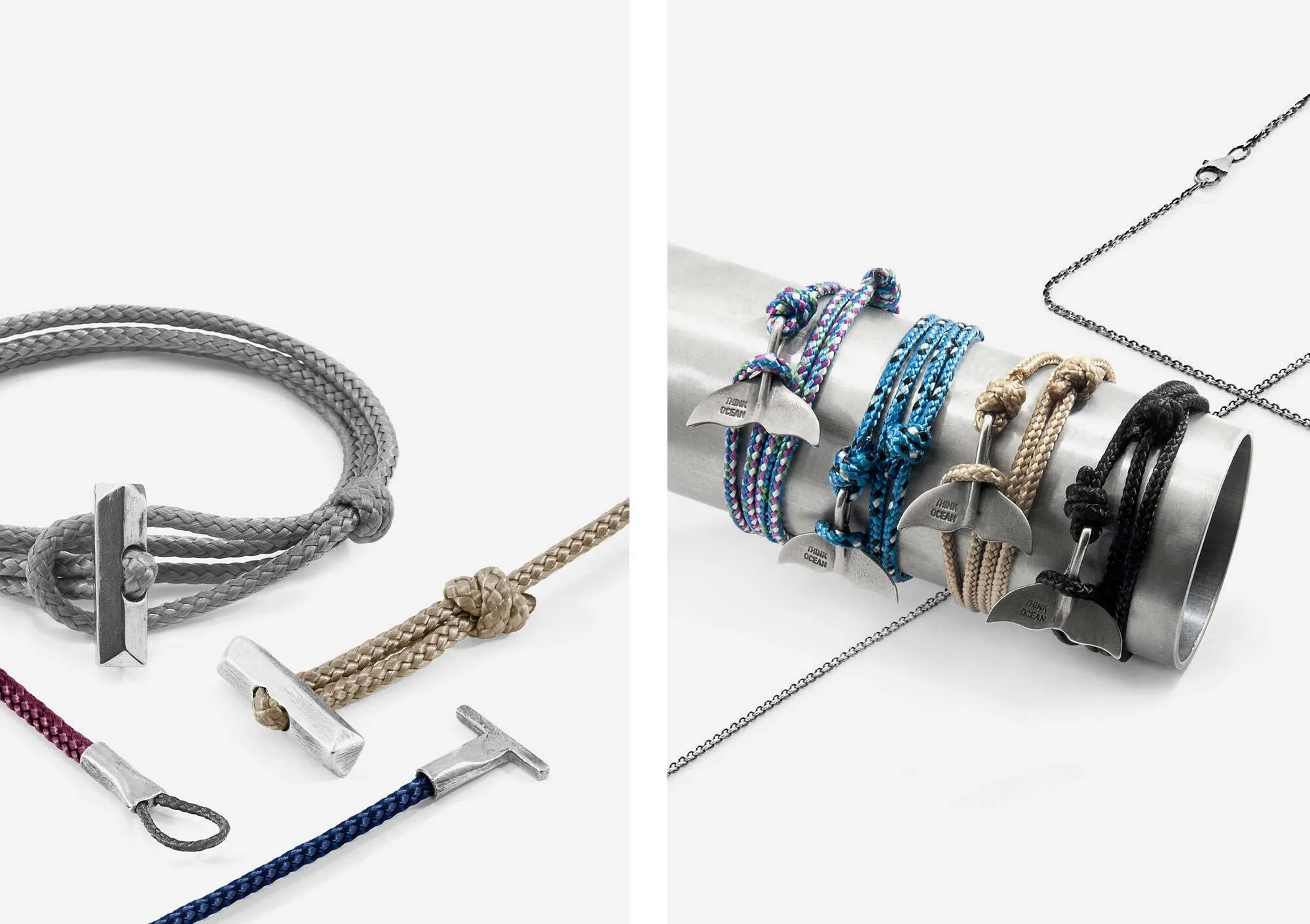 Mens Womens Charity Save The Oceans Rope Bracelets