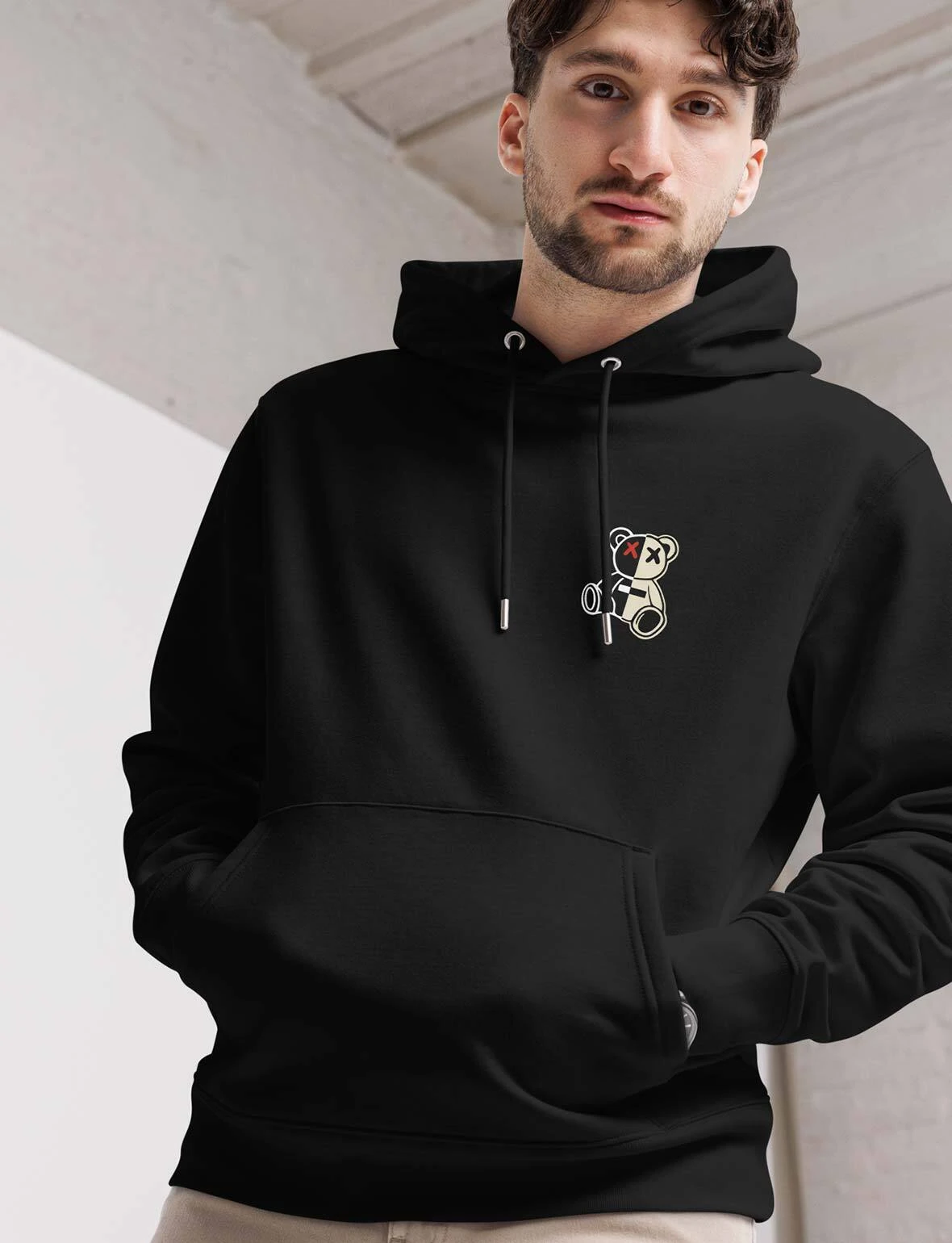 Organic Cotton Embroidered Print Explorer Hoodies