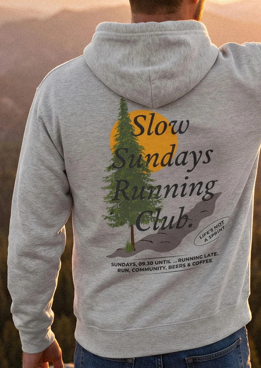 Slow Sundays Running Club Hoodie And Tshirts