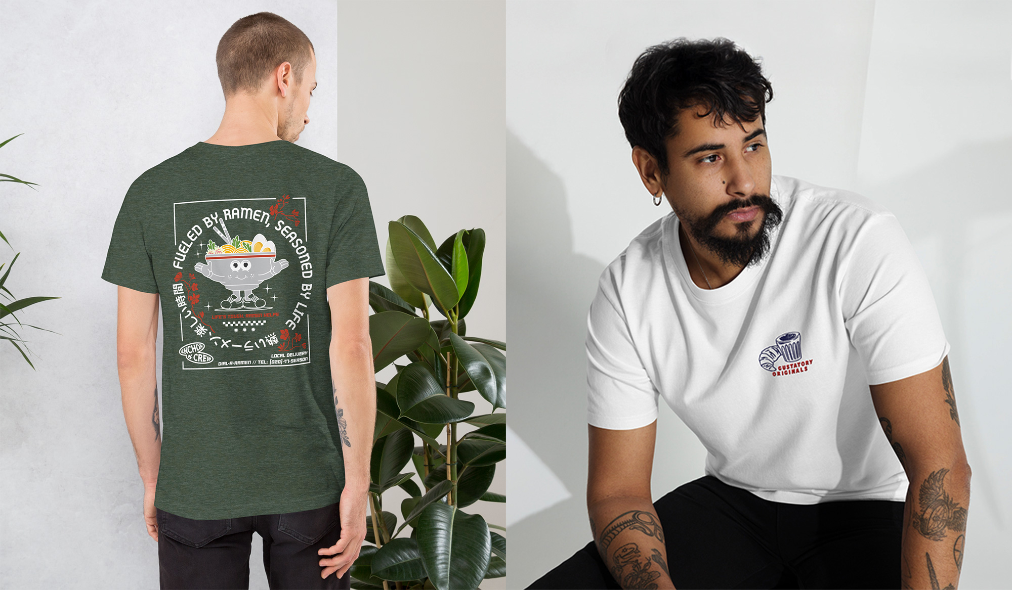 Organic Cotton Embroidered Print Tshirts