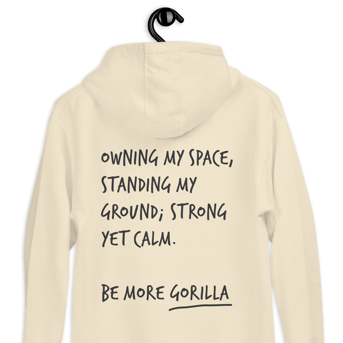 Think Ocean Gorilla Aspirations Cotton Blend Embroidered Hoodie