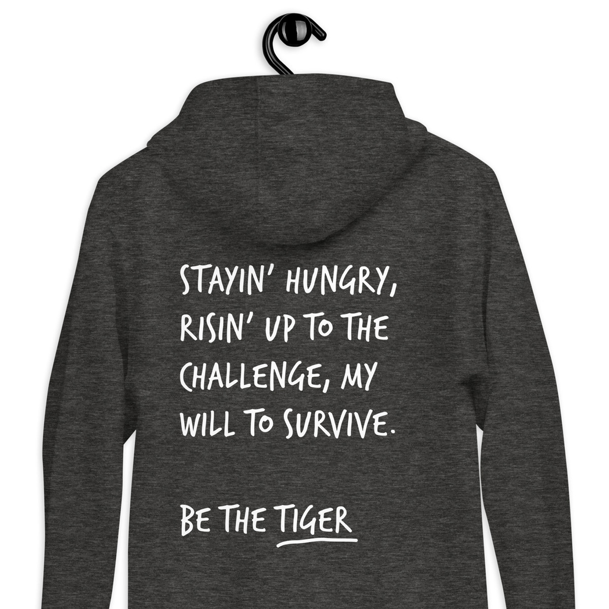 Think Ocean Tiger Aspirations Cotton Blend Embroidered Hoodie