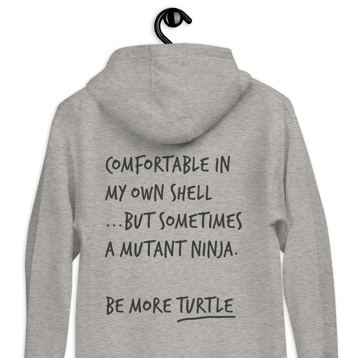 Think Ocean Turtle Aspirations Cotton Blend Embroidered Hoodie
