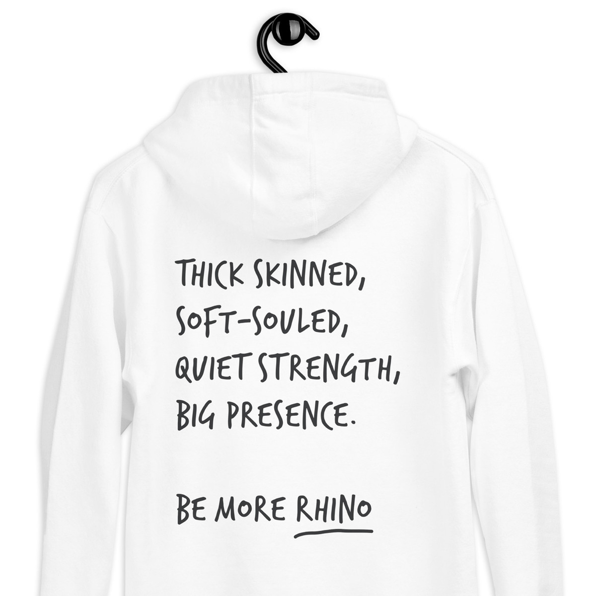 Think Ocean Rhino Aspirations Cotton Blend Embroidered Hoodie