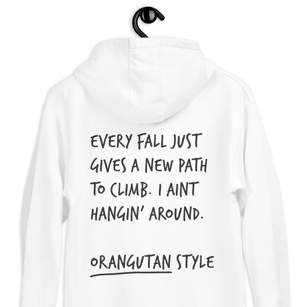 Think Ocean Orangutan Aspirations Cotton Blend Embroidered Hoodie