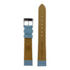 Watch Band Light Blue Light Leather Smooth 12mm 14mm 16mm