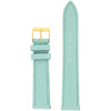 Watch Band Turquoise Blue Metallic Leather Watch Band Quick Release Springs 12mm-20mm