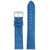 Watch Band Blue Genuine Leather Alligator Grain