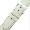 Watch Band Genuine Lizard Leather Strap White Color