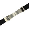 20mm or 22mm Watch Band Waterproof Strap Adjustable Rubber Stainless Deployment Buckle