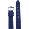 Watch Band Silicone Rubber Heavy Blue Strap Waterproof 22mm - Main