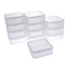 12 Storage Square Clear Container for Small Items Organizer 1.5 inches Square - Main