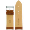 Leather watch band extra wide in Tan - interior view