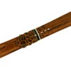 Leather Watch Band in Brown Crocodile Grain - Buckle View