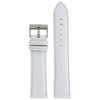 White Leather Watch Band - front view