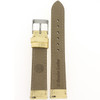 Gold Metallic Leather Watch Band by Tech Swiss - Bottom View