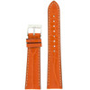 Watch Band Genuine Alligator Orange With White Stitching