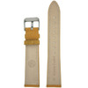 Calfskin Yellow Leather Stitched Watch Band - Bottom View - Main