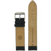 Waterproof Black Leather Watch Band by Tech Swiss - Bottom View