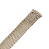 Watch Band Expansion Ladies Silver Color With Rhinestones fits 11mm to 14mm